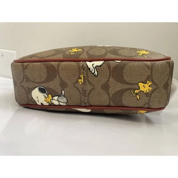 Coach X Peanuts Mini Jamie Camera Bag In Signature Canvas With Snoopy Woodstock - Picture 7 of 7